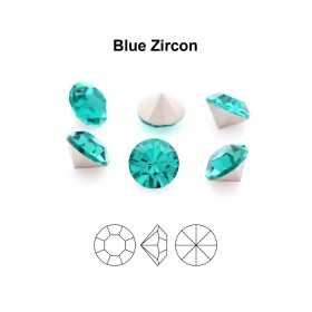 0602-Preciosa Chaton Maxima Blue Zircon PP24 3.10mm - 1 BUC