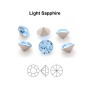 0604-Preciosa Chaton Maxima Light Sapphire PP24 3.10mm - 1 BUC