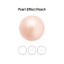 0661-Preciosa Round Pearl 1/2 H Peach Pearl Effect 8mm - 1 buc - bijuterii personalizate din argint | simoshop