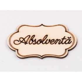 L1099 - Decupaj din lemn "Absolventa" 1 buc