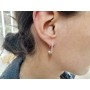 G1847-Cercei tortita deschisa Drop earrings 22mm -1 buc