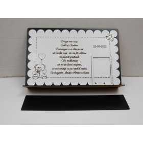 L1104 -Decupaj MDF "Dragii mei nasi" 30x25cm -1 bucata