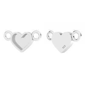 G0475-Baza pandant inima pentru rasina sau ceralun, 6.7x15mm-1 buc G0475-Baza pandant inima pentru rasina sau ceralun, 6.7x15mm-1 buc