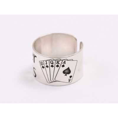 E1993-G-Inel reglabil PokerStars fans latime 12mm-1 buc