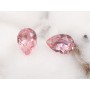 Cercei cu cristal lacrima 10x7mm, light rose - 1 pereche