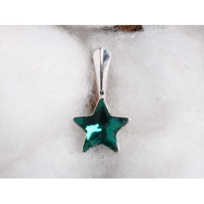 Pandantiv star 10 mm Emerald Vibes - bijuterii personalizate din argint | simoshop