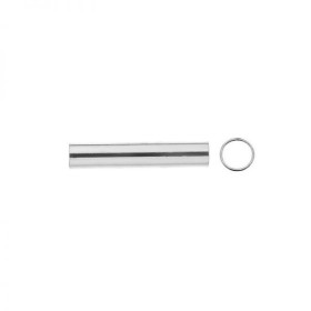 G1295-Tub drept din argint 925 24mm x 4.7mm 1 bucata