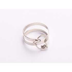 E2017-N-Inel reglabil cu inima mobila - 1 buc