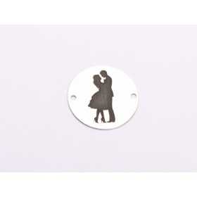 E2020 GS Link Cuplu Imbratisat Ag925