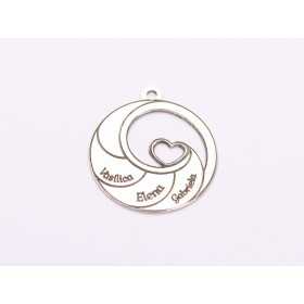 S150 - Serviciu de gravura si decupare pandant cu nume - 1 buc