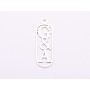 S0046 Pandant decupat din argint cu 2 initiale verticale - bijuterii personalizate din argint | simoshop