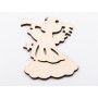 L1133-Figurina din lemn Ingeras 10x7.5 - 1 buc - bijuterii personalizate din argint | simoshop