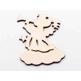 L1133-Figurina din lemn Ingeras 10x7.5 - 1 buc