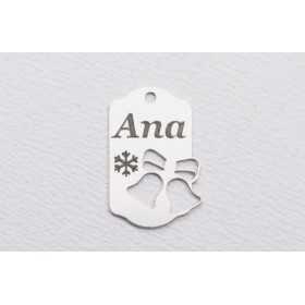 E2039 G Charm Clopotei personalizabil Ag925