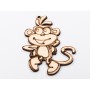 L1136-Figurina din lemn Monkey2 11x8cm - 1 buc