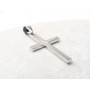 C019-Charm cruce inox cu agatatoare 1buc