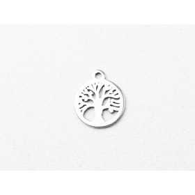 C023-Charm inox Tree of Life 12x10mm 1buc