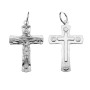 Cruce cu Iisus argint 925, crucifix 48mm cu za