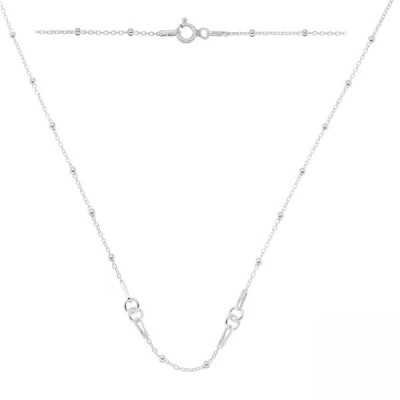 G0726 - Lant Argint 925 simetric pentru link-uri 45cm 0.9mm - 1 buc