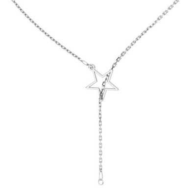 G0763-Lant argint 925 cu agatatoare tip choker-45 cm, grosime 0.9 mm-1 buc