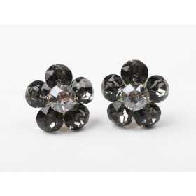 Cercei floare 6 cristale Brianna-1 pereche