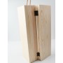H017 - Cutie lemn pentru sticle vin personalizabila cu text /simbol