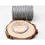 B025 - Snur cerat Gri, 1mm- 10 metri - bijuterii personalizate din argint | simoshop