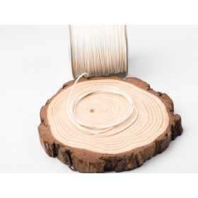 B026 - Snur cerat Alb, 1mm- 10 metri