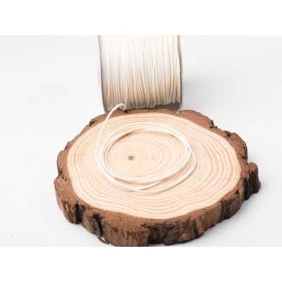 B026 - Snur cerat Alb, 1mm- 10 metri
