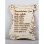 L1212- Papirus lemn Binecuvantarea Casei 22x29cm - bijuterii personalizate din argint | simoshop