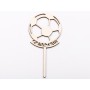 L1237-Topper lemn "La multi ani" minge 15x10cm 1buc - bijuterii personalizate din argint | simoshop