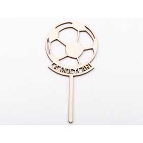 L1237-Topper lemn "La multi ani" minge 15x10cm 1buc