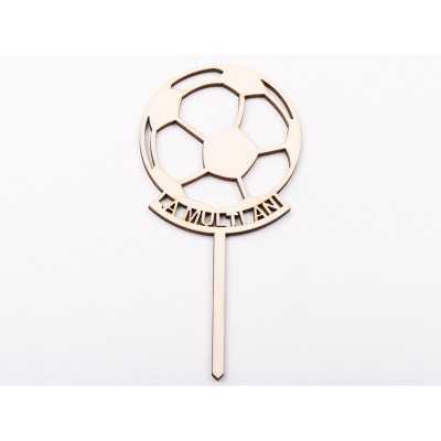 L1237-Topper lemn "La multi ani" minge 15x10cm 1buc