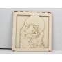 L927- Caseta pentru licheni Maica Domnului cu pruncul 20x20 cm - 1 buc - bijuterii personalizate din argint | simoshop