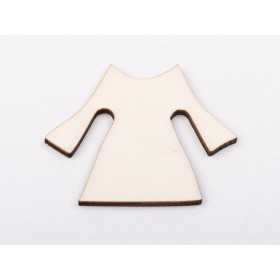 L1259-Decupaj lemn 4.5*6cm Iie traditionala -1 buc