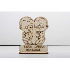 L1262- Baby Boss marturie botez gemeni