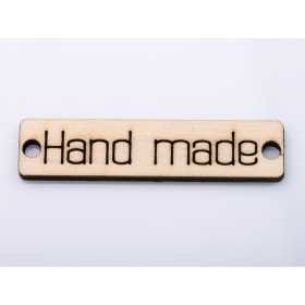 L269-Placuta din lemn Hand made 6.5x1.5cm 1buc