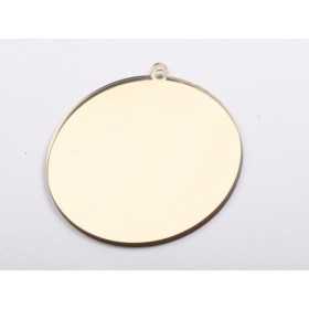 L1276 Glob de craciun din oglinda acrilica aurie blank