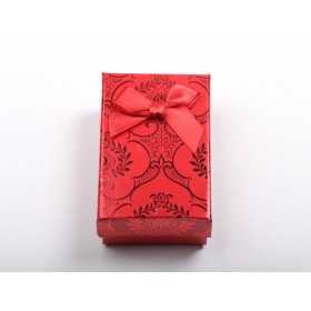 D257-Cutiuta pentru set rosie cu model abstract si fundita - 1 buc D257-Cutiuta pentru set rosie cu model abstract si fundita - 1 buc