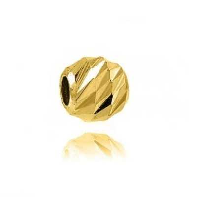 AU008-Biluta aur 9K slash 2.5mm, gaura de 1.2 mm - 1 buc