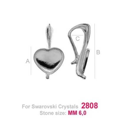 G0990-Baza pandant Swarovski Heart 2808 de 6mm ver2
