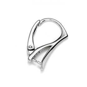 Cercel leverback Swarovski royal argint 925, 20 mm