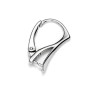 Cercel leverback Swarovski royal argint 925, 20 mm