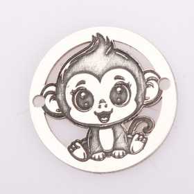 Link pentru bratara din argint maimutica