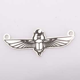 E2131 G Link din argint scarabeu egiptean 26x10mm 0.5mm