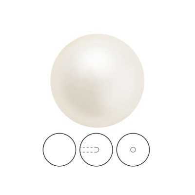 Preciosa Round Pearl Maxima 1/2H White Pearl Effect 8mm