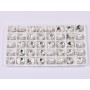 Preciosa Rivoli Maxima 12mm, Crystal Silver Foiled