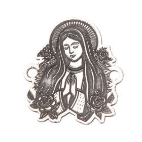 E2141 G Placuta din argint pentru bratara fecioara 15x13.5mm 0.5mm