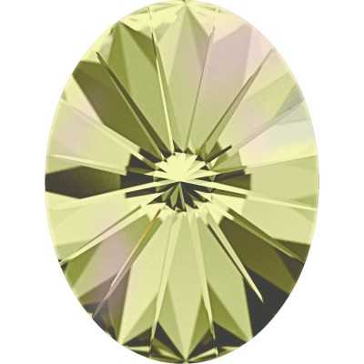 2641-Swarovski Elements 4122 Crystal Luminous Green Foiled 8x6mm 1 buc