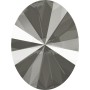 2645-Swarovski Elements 4122 Crystal Dark Grey Unfoiled 8x6mm 1 buc